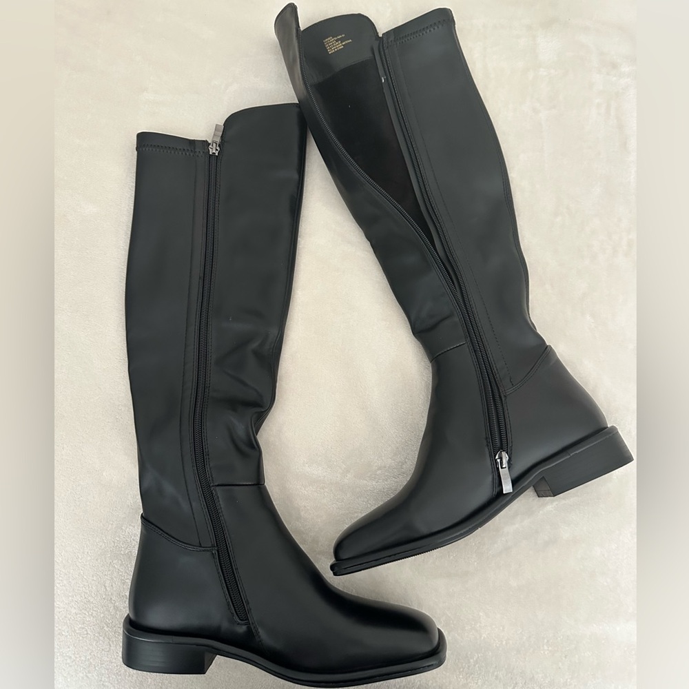 NEW WITHOUT TAG! Torgeis New York Black Over the Knee Boots with Zipper